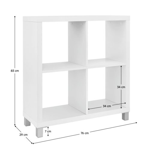 Polcrendszer, fehér, TOFI 2 NEW