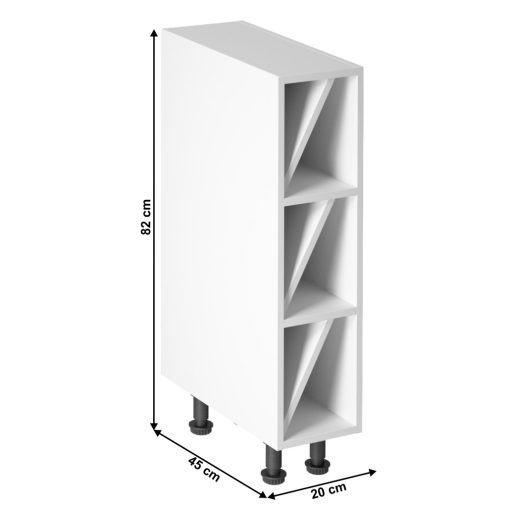 alsószekrény D20W, fehér, PROVANCE