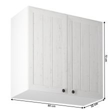 Felsőszekrény G80, fehér/sosna andersen, PROVANCE