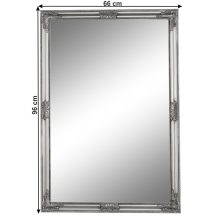 Tükör, ezüst fa keret, MALKIA tip 11