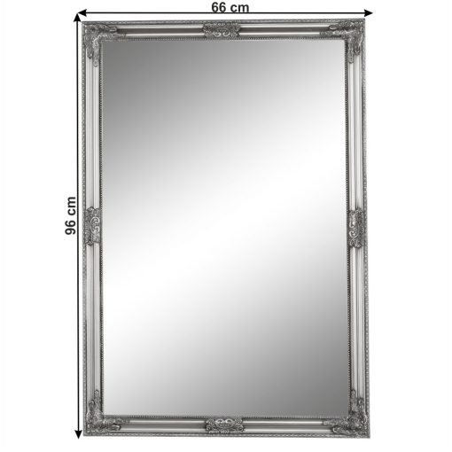 Tükör, ezüst fa keret, MALKIA tip 11