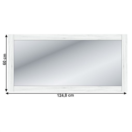 Tükör W, tölgy craft fehér, SUDBURY