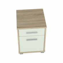 Irodai konténer, sonoma tölgy/fehér, JOHAN 2 NEW 07