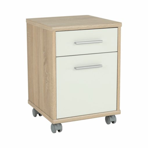 Irodai konténer, sonoma tölgy/fehér, JOHAN 2 NEW 07