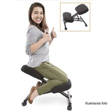 Ergonomikus térdelőszék, rzöld/bükkfa, GROCO