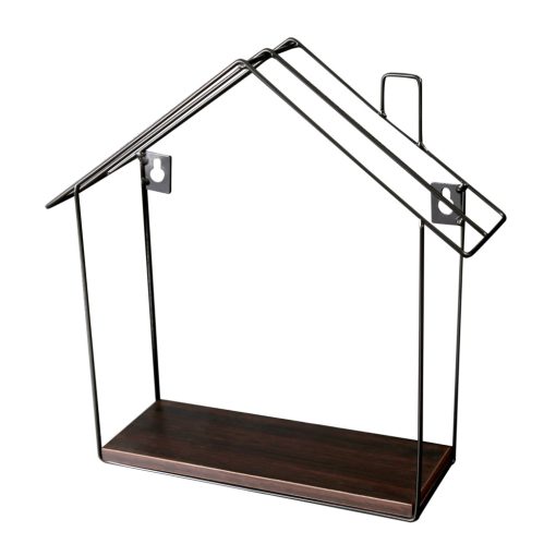 Fali polc, dió/fekete, KASITA