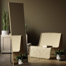 Álló tükor, arany, LUSET NEW