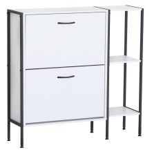 Cipősszekrény, fehér, SOVIO