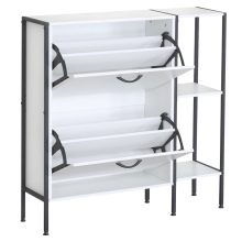 Cipősszekrény, fehér, SOVIO