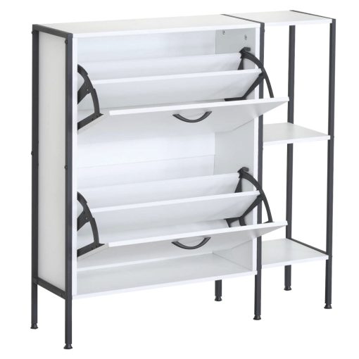 Cipősszekrény, fehér, SOVIO